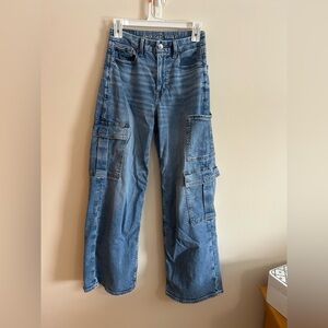 American Eagle Wide Leg Cargo Jeans